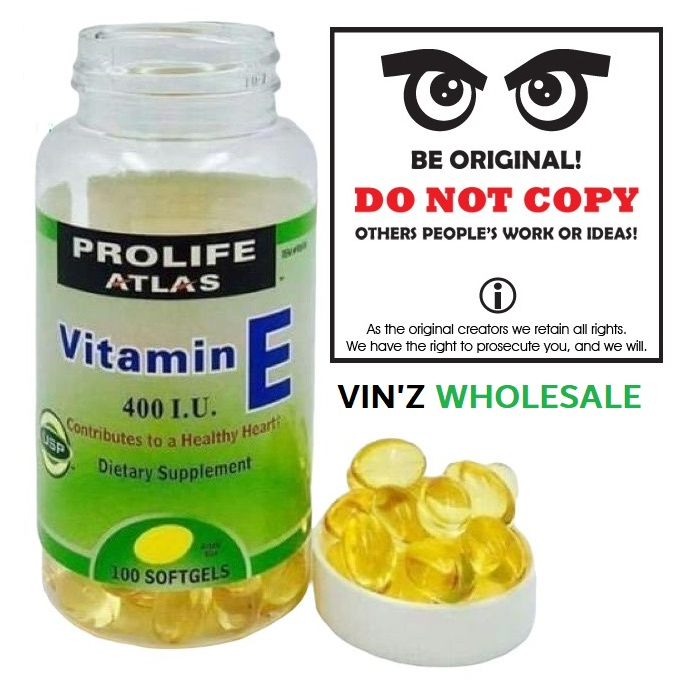 PROLIFE Atlas Vitamin E 4001U 100 Softgel Caps. Shopee Malaysia