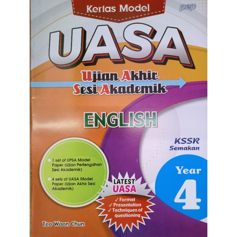 KERTAS MODEL UASA UJIAN AKHIR SESI AKADEMIK ENGLISH YEAR 4 | Shopee ...