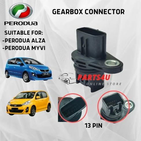 PERODUA ALZA , MYVI , AXIA 13 PIN GEAR BOX CONNECTOR SENSOR (G1406 ...