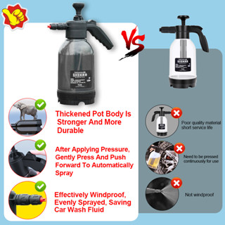 2000ML Car Wash Foam Spray Gun Bottle Hand Pump High Pressure Sprayer ...