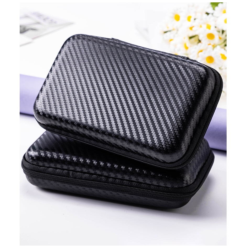 Black Hard Disk Bag Portable Hard Disk Drive Shockproof Zipper Cover