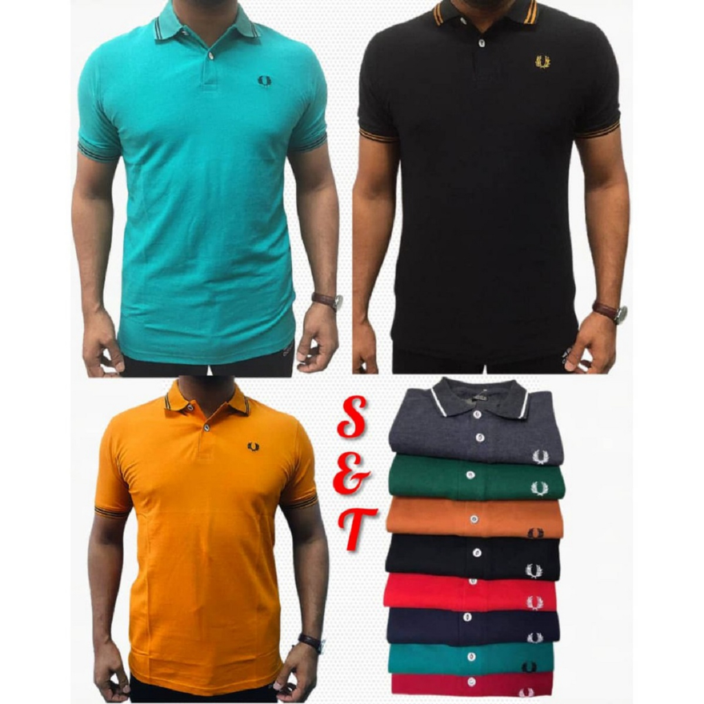 BAJU BER KOLAR POLO 100% COTTON SLIM FIT SHORT SLEEVES POS HARI SAMA2 ...