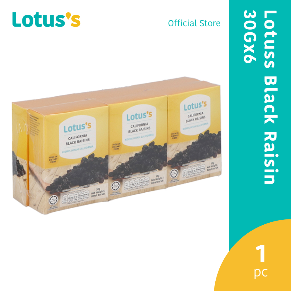 Lotuss Black Raisin (30g x 6 Packs) | Shopee Malaysia
