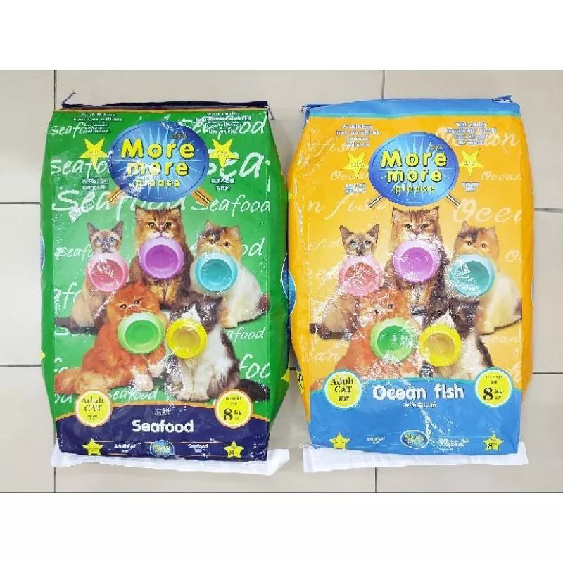 MORE MORE PLEASE CAT 8KG OCEAN FISH AND SEAFOOD | Shopee Malaysia