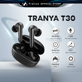 Tranya T30 Bluetooth 5.1 Wireless Stereo Earbuds with Low Latency Game  Mode, Crystal Clear Mic & Type-C Fast Charging