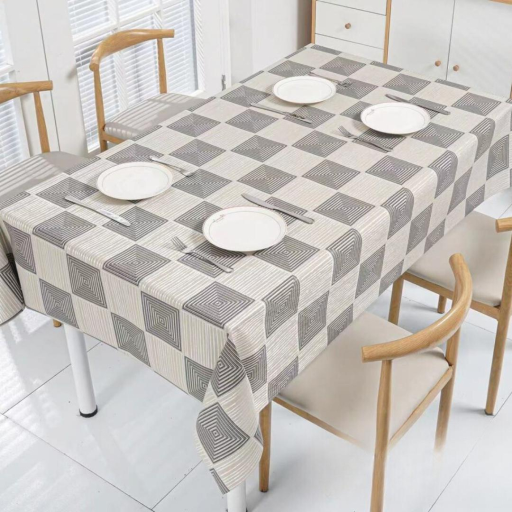 PVC Table Cloth Fabric Alas Meja /Meja Kopi /Coffee Table-4 / 6 / 8 ...