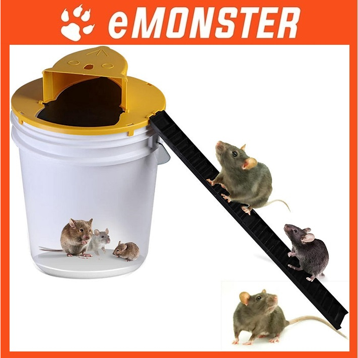 Perangkap Tikus Daki n Jatuh /Flip n Slide Bucket Lid Mouse Trap
