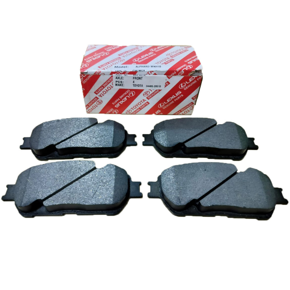 Genuine Toyota Front Brake Pad Set – Fits Estima, Estima Hybrid, Alphard – OEM 04465-28520 (4 Pads)