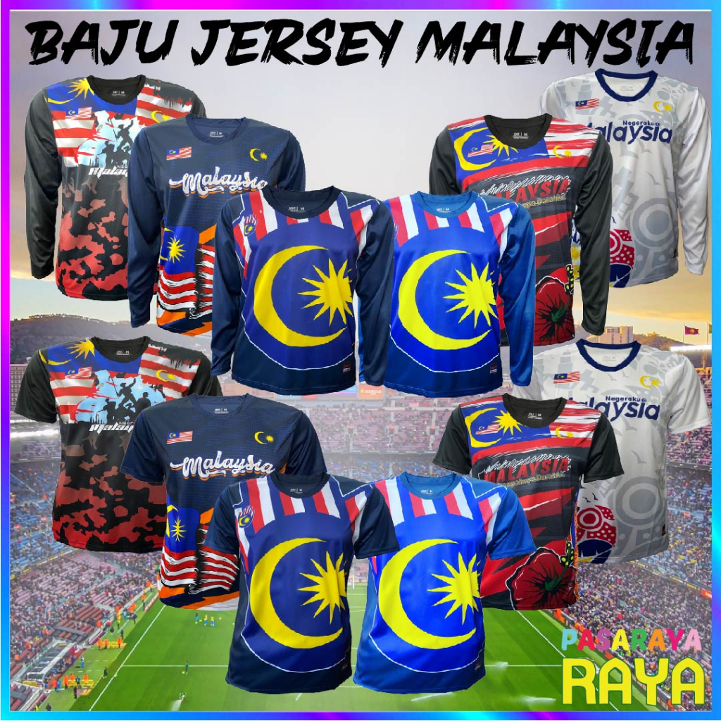KGT SPORT BAJU JERSEY MALAYSIA DEWASA LENGAN PANJANG ADULTS LONG SLEEVE