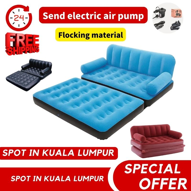 High end inflatable sofa double bed mattress 2in1 inflatable mattress