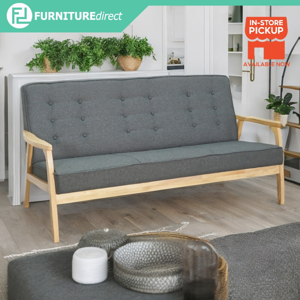 PICKUPFurniture Direct SOMERSET 3 Seater Solid Wood Sofa kayu sofa