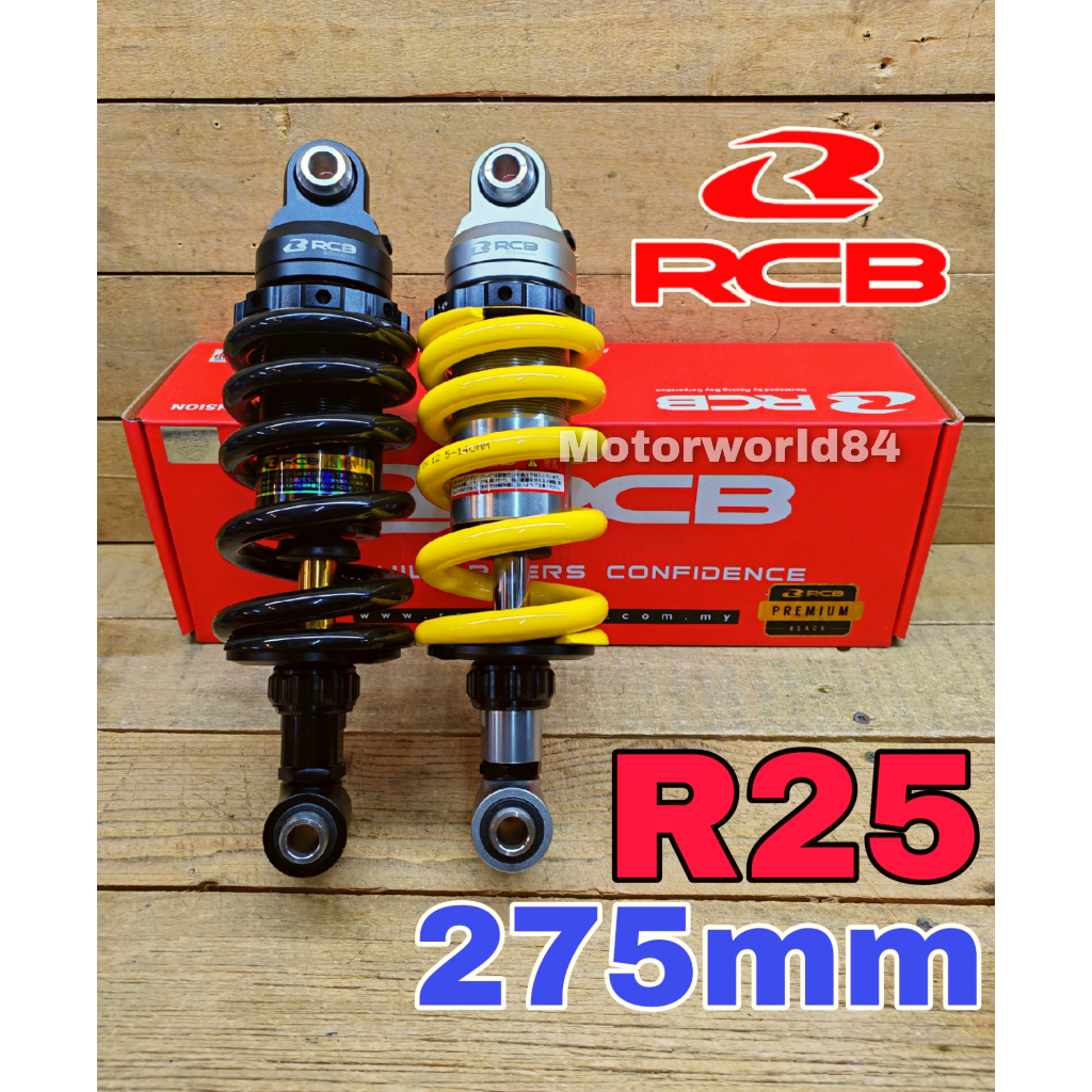 MONOSHOCK RCB ABSORBER YAMAHA R25 / MT25 V1 V2 R3 RACING BOY SUSPENSION ADJUSTABLE 100 ORIGINAL