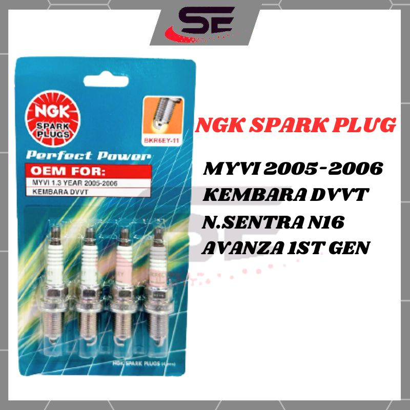 NGK Spark Plug Myvi Old 1.3 Kembara Old DVVT NGK Plug BKR6EY11 Avanza