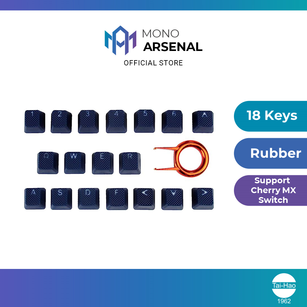 Tai-Hao Rubber Gaming Backlit Keycaps 18 Keys | Shopee Malaysia