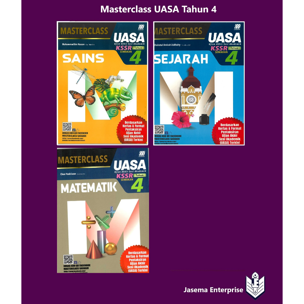 Masterclass UASA Tahun 4 Matematik | Sains | Sejarah | Shopee Malaysia