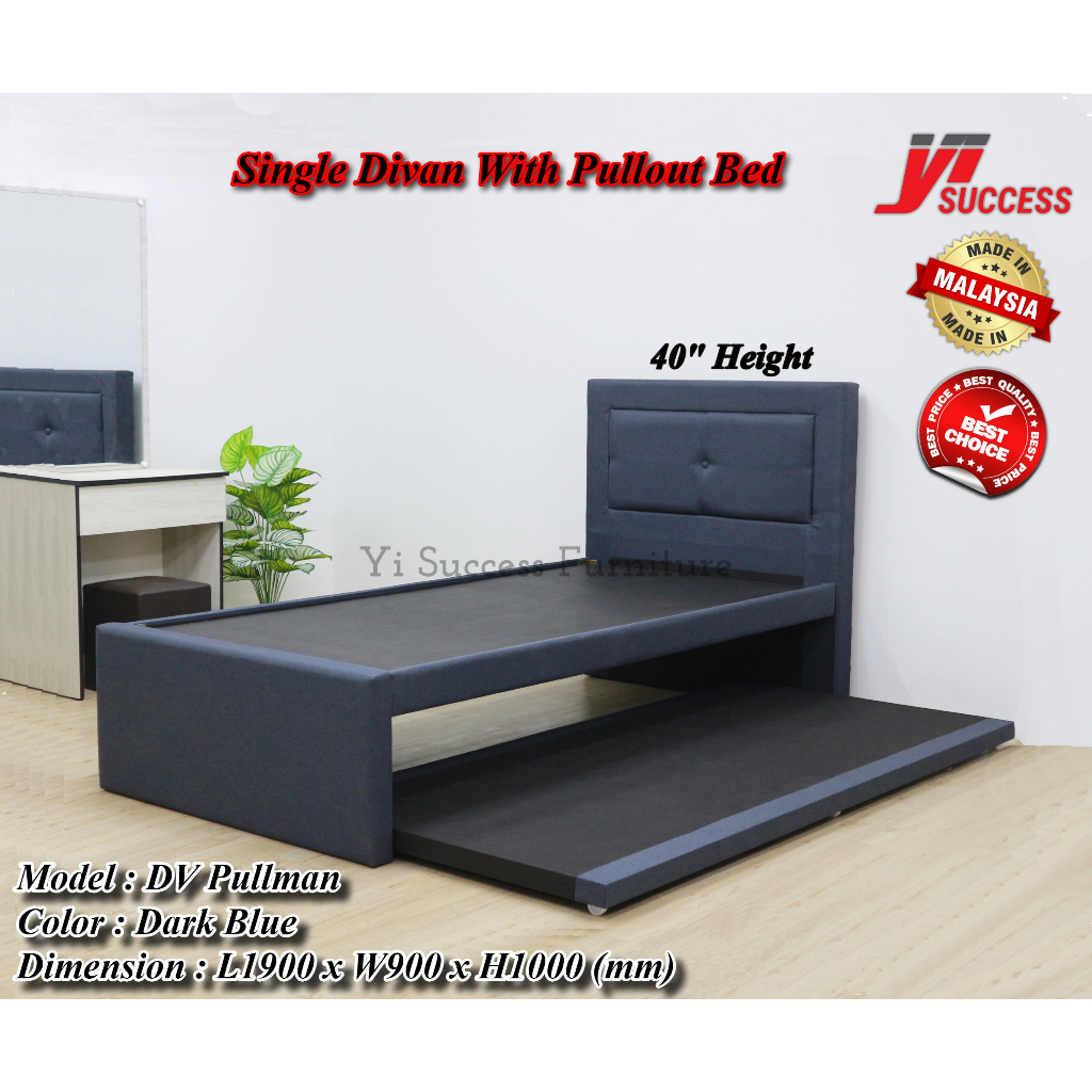 Yi Success Pullman Divan Single With Pullout Bed / Pullout Bed Single ...