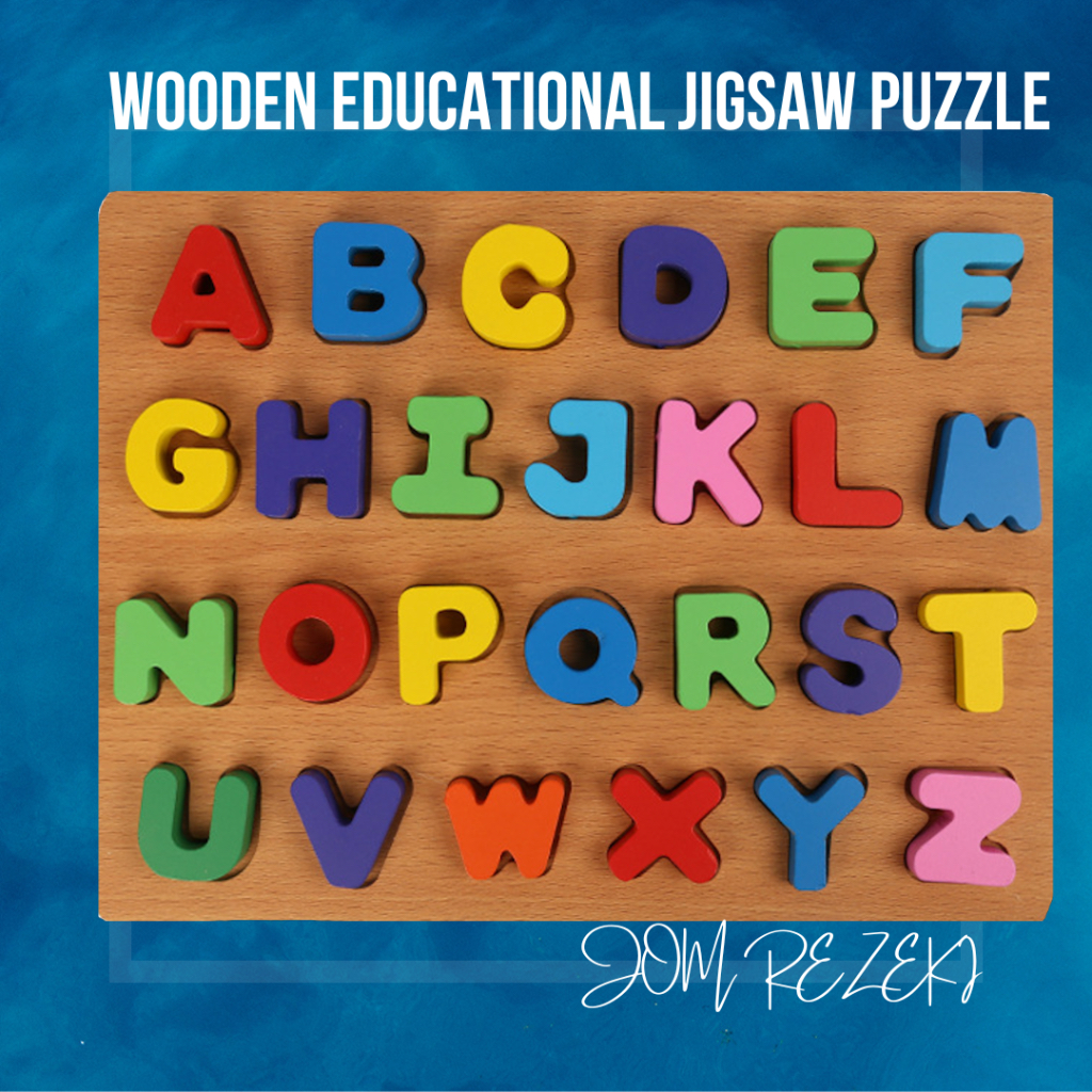 JOM Kids Baby Wooden Educational Jigsaw Puzzle Kids Early Education ...