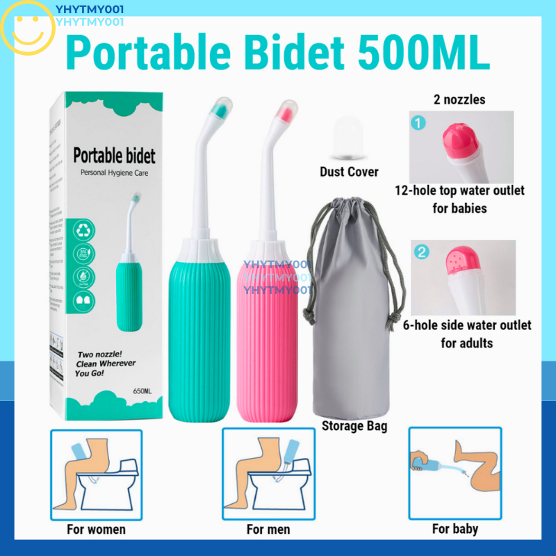 500ML Portable Bidet Sprayer Hand Held Spray Bottle Personal Cleaner