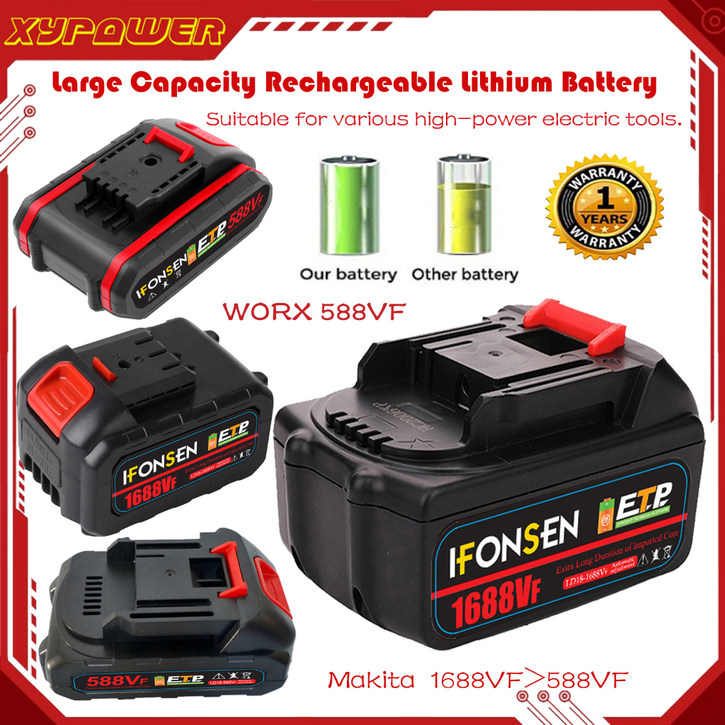 1688VF 59800mAH Lithium Battery Makita Large Capacity Battery