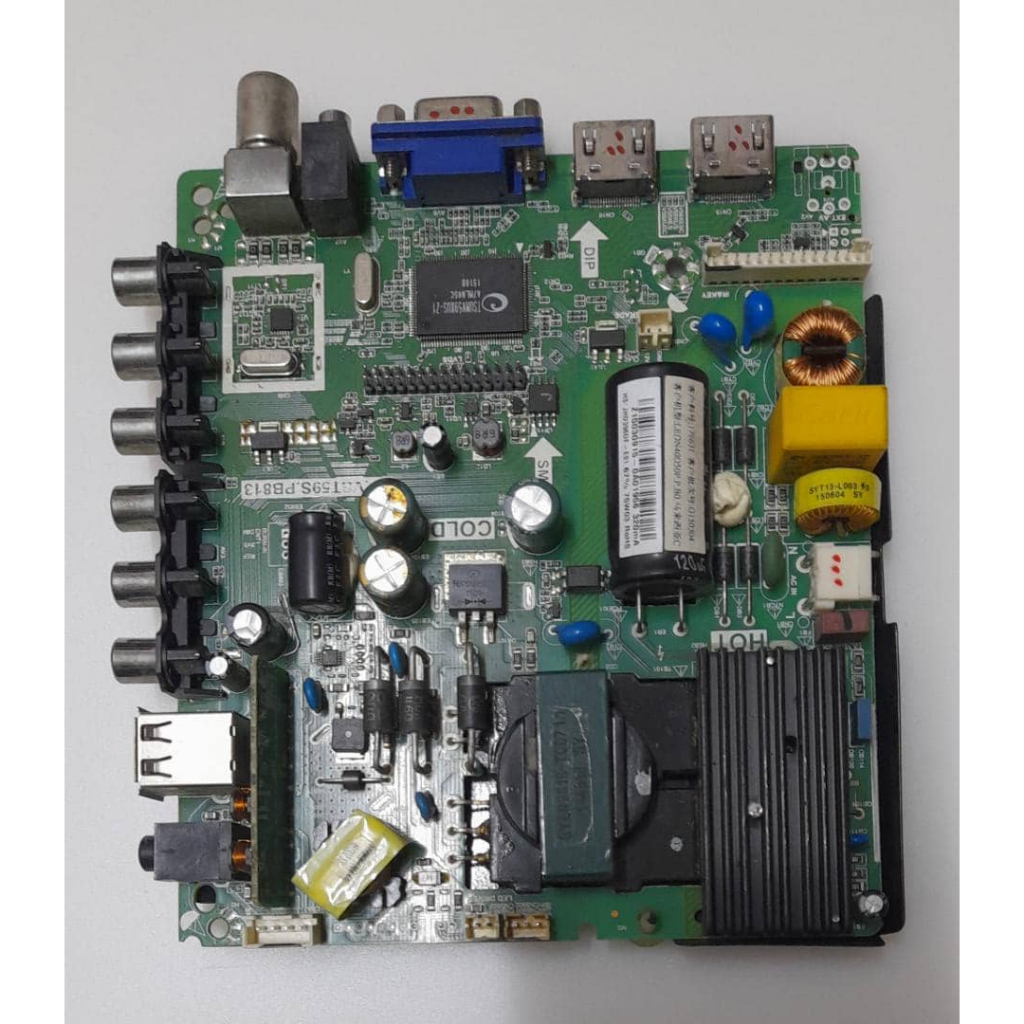 (B288) Hisense 40D36PN Mainboard, LVDS, Button, Cable. Used TV Spare