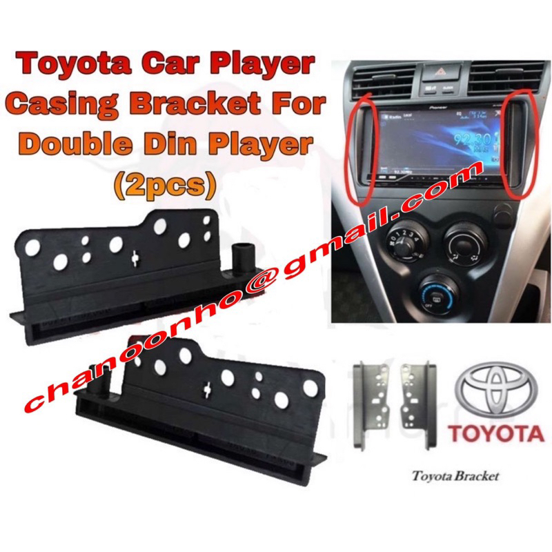 TOYOTA CAR Player Casing Bracket For Double Din Player 2pcs | Shopee ...