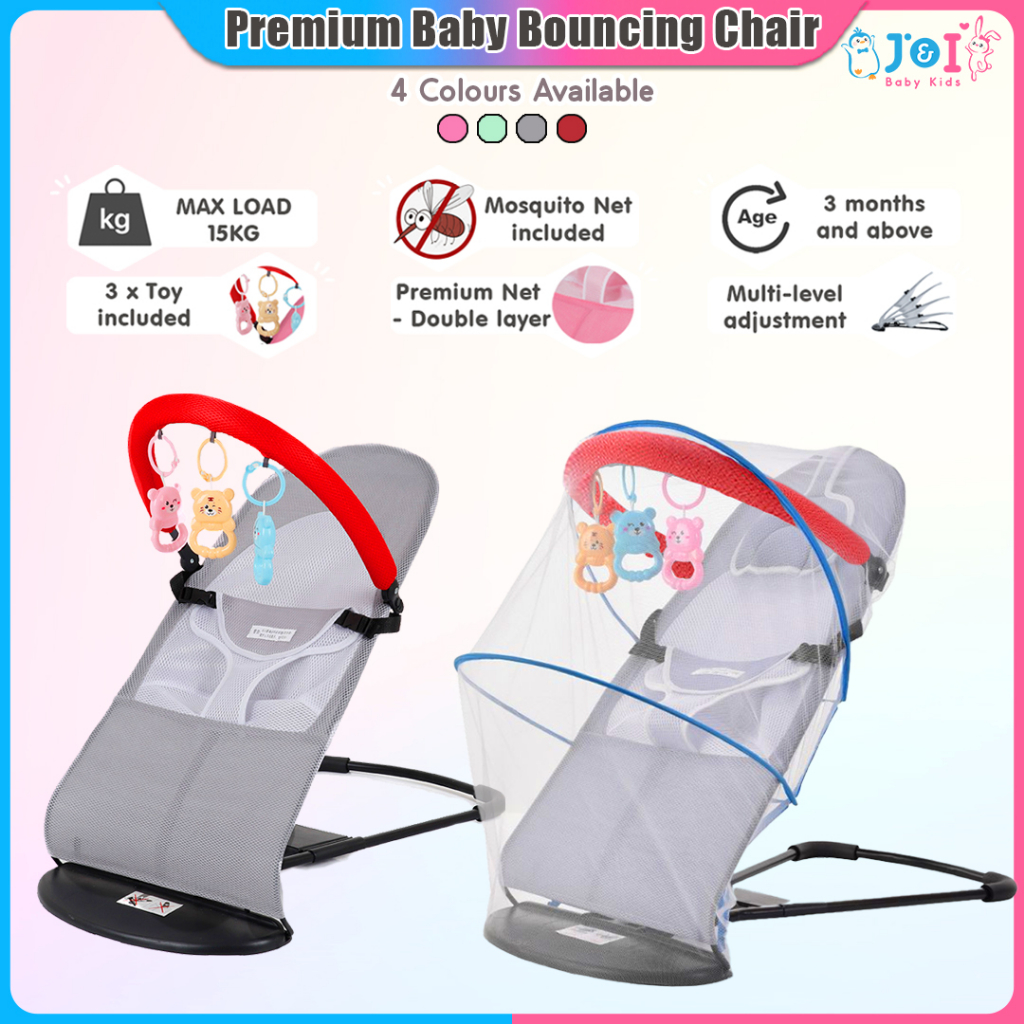 Baby Bouncer Chair Premium Foldable Baby Balance Chair Rocker Bouncer