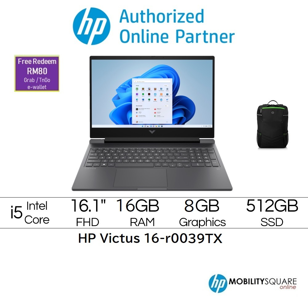 HP Victus 16-r0039TX / 16-r0040TX / 16-r0041TX [i5 13500HX/16GB/512SSD ...
