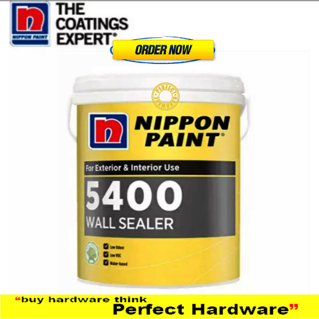 🔥READY STOCK🔥 5L NIPPON PAINT 5400 Wall Sealer Interior Exterior Water ...