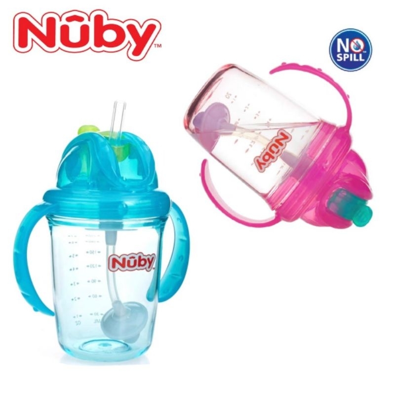 Nuby Tritan No Spill 2 Handle 360 Degree Printed Wonder Cup