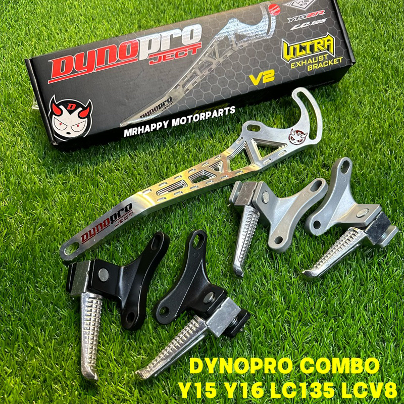 EXHAUST BRACKET & FOOTREST ADJUSTABLE DYNOPROJECT DYNO PRO Y15 Y16