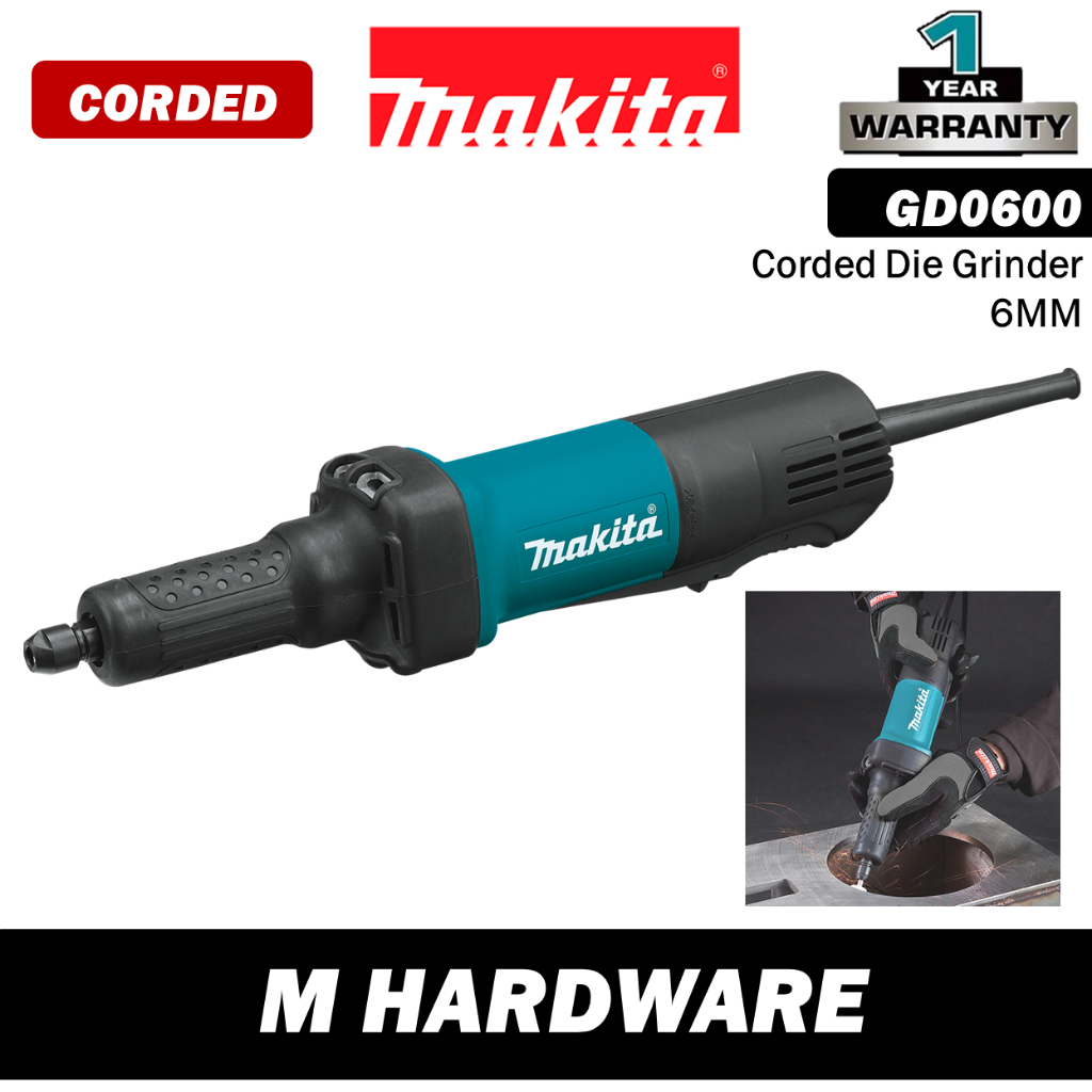 MAKITA GD0600 Corded Die Grinder 6MM Shopee Malaysia