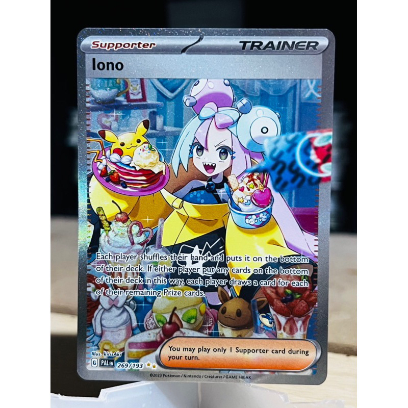Iono sir 269 193 paldea evolved sv02 pokemon tcg shopee malaysia