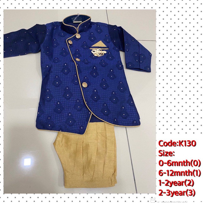 #Boy sherwani newborn to 3year sherwani | Shopee Malaysia
