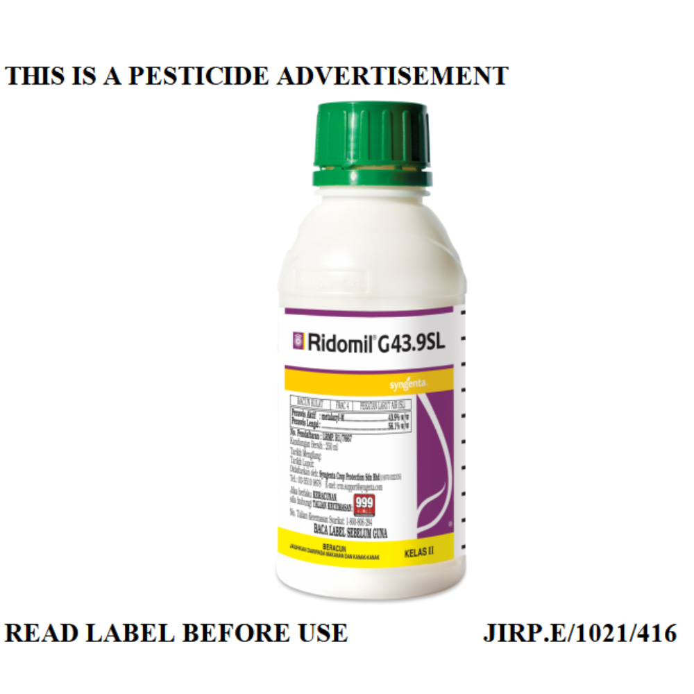 SYNGENTA Ridomil® G 43.9SL 250 ml Fungicide | Shopee Malaysia