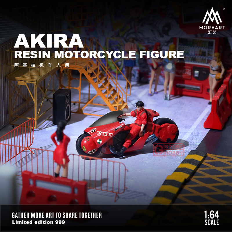 MOREART 1:64 Akira Résine Moto Fighter Version