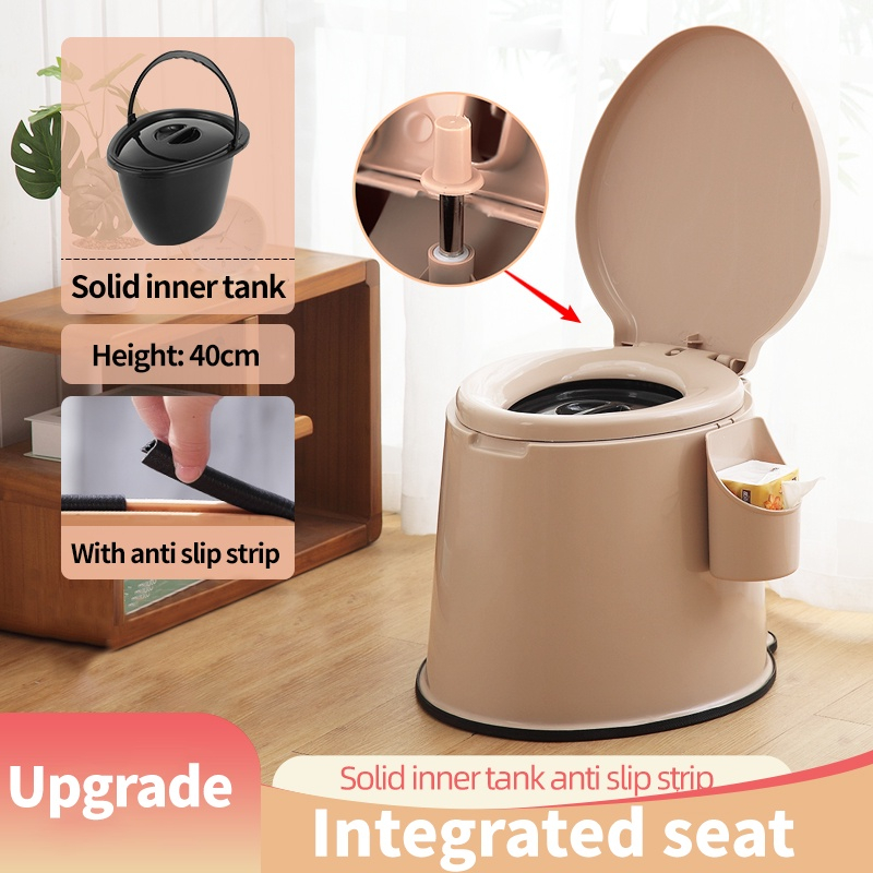 Portable Toilet Bowl Elderly Pregnant Women Adult Seat Toilet Indoor Commode Mangkuk Tandas Duduk Cangkung Jamban 便攜式馬桶