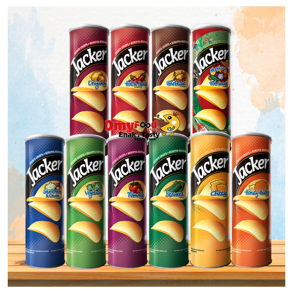 110g Oriental Jacker Potato Chip[Ori/Spicy/BBQ/Sour Cream&Onion/Vege