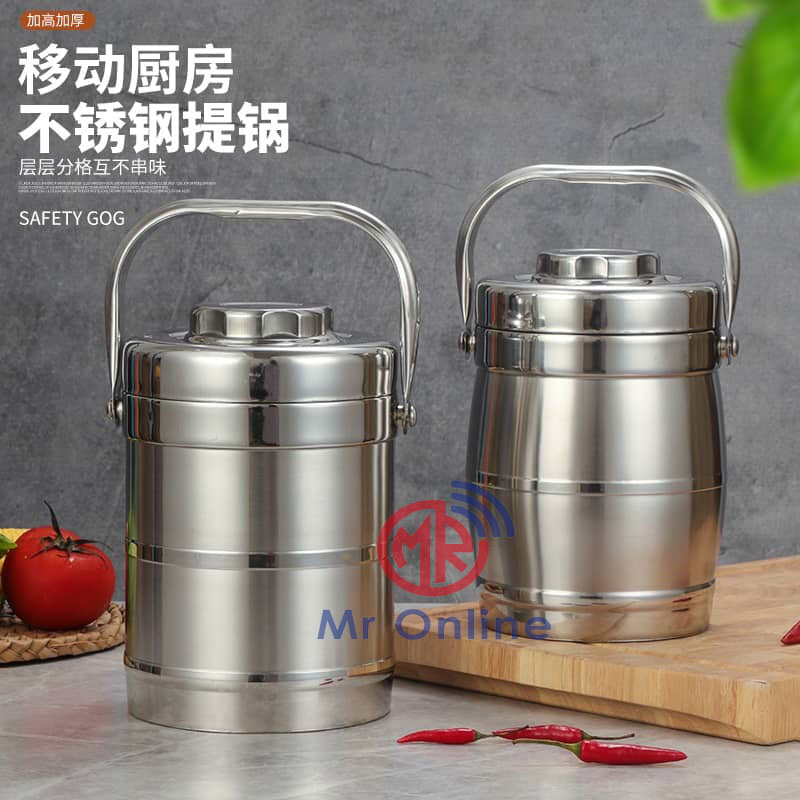 Stainless Steel Thermos Heated Lunch Box Containers/Food Carrier/Heat ...