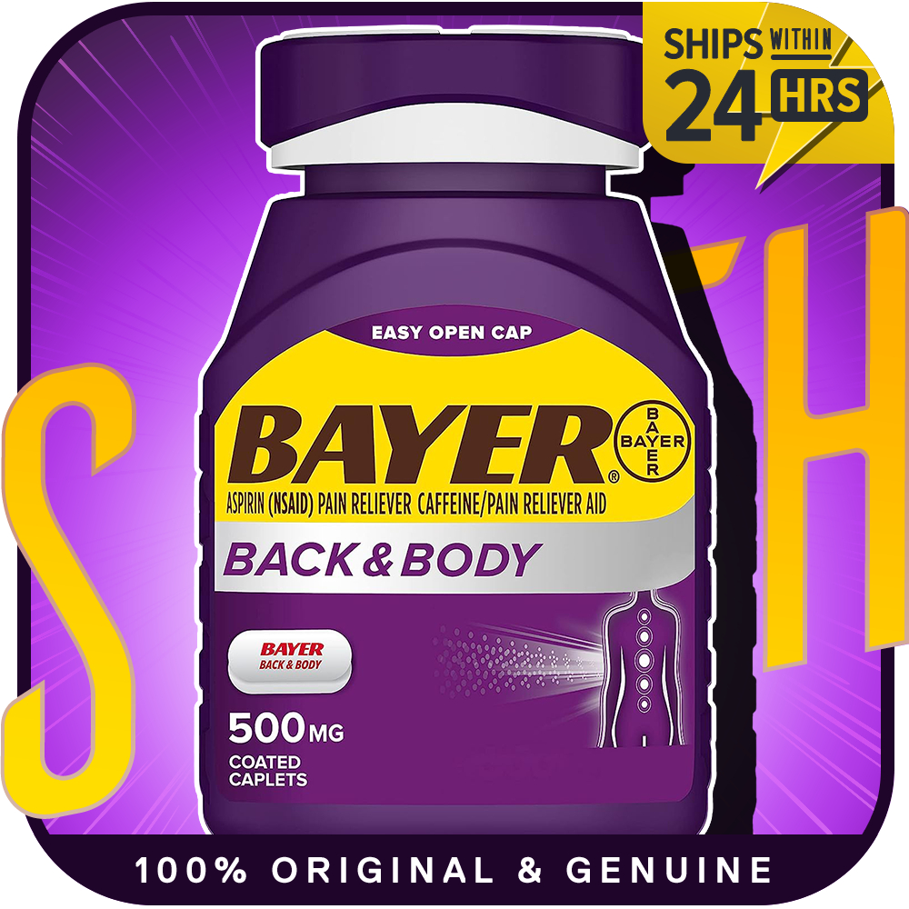 Bayer Back & Body Extra Strength Aspirin, 500mg Coated Tablets Shopee