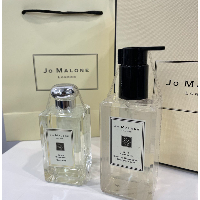 Jo Malone Set 2in1 (Wild Bluebell Body & Hand Wash +Perfume 100Ml) For