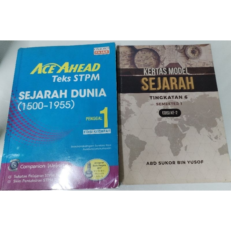 ACE AHEAD SEJARAH DUNIA + KERTAS MODEL SEJARAH TINGKATAN 6 PENGGAL 1 ...