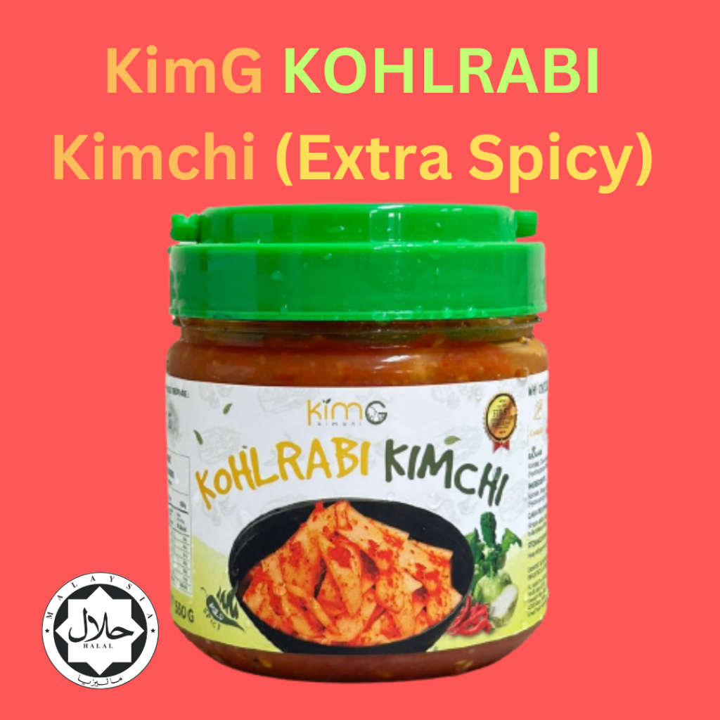 Kimg Taiwanese Halal Kimchi Kohlrabi Mild Spicy 250g 550g Included