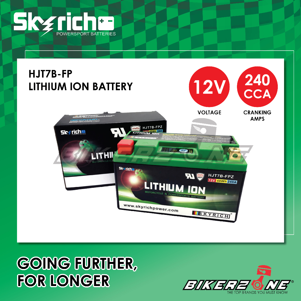 SKYRICH Lithium Battery HJT7B-FP (with Warranty) For Motorbike By ...