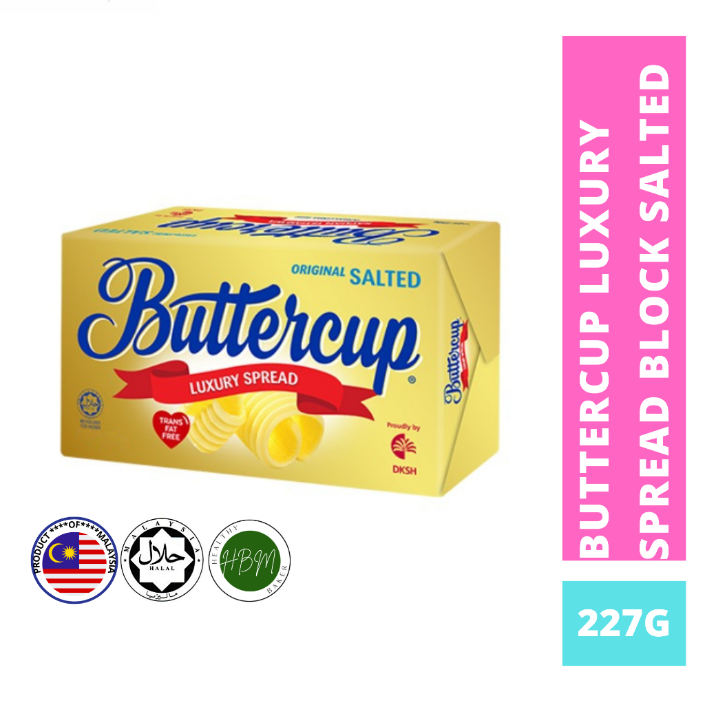 READY STOCK BUTTERCUP LUXURY SPREAD 227G WITH ICE BAG / BAKING BUTTER