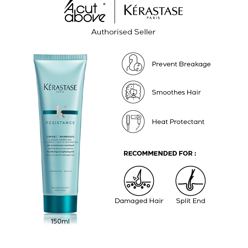 Kerastase Resistance Ciment Thermique Heat Protectant For Damaged Hair ...