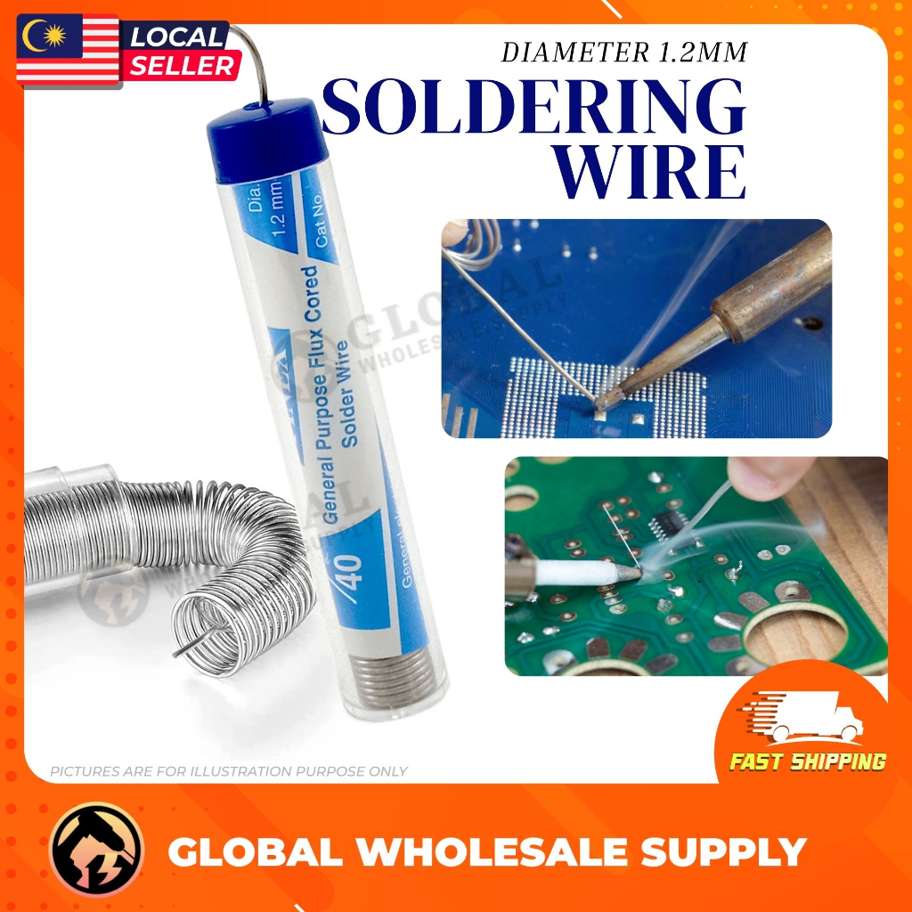 TUBE Soldering Wire 1.2mm Diameter Core Solder Electrical Soldering ...