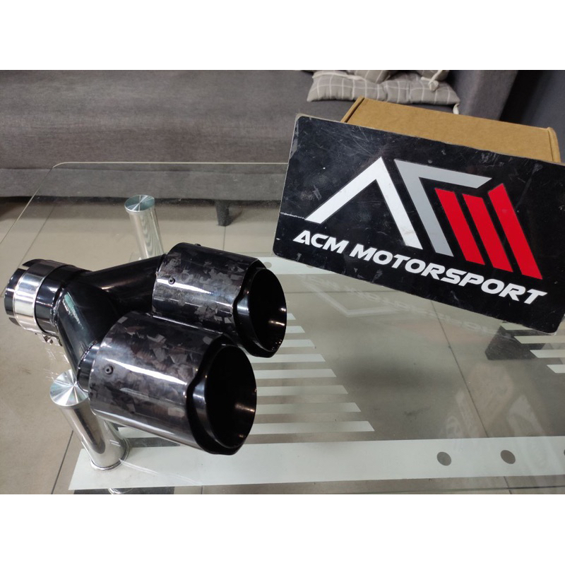 Universal quad exhaust tips carbon bmw f30 f10 g20 g30 Shopee Malaysia