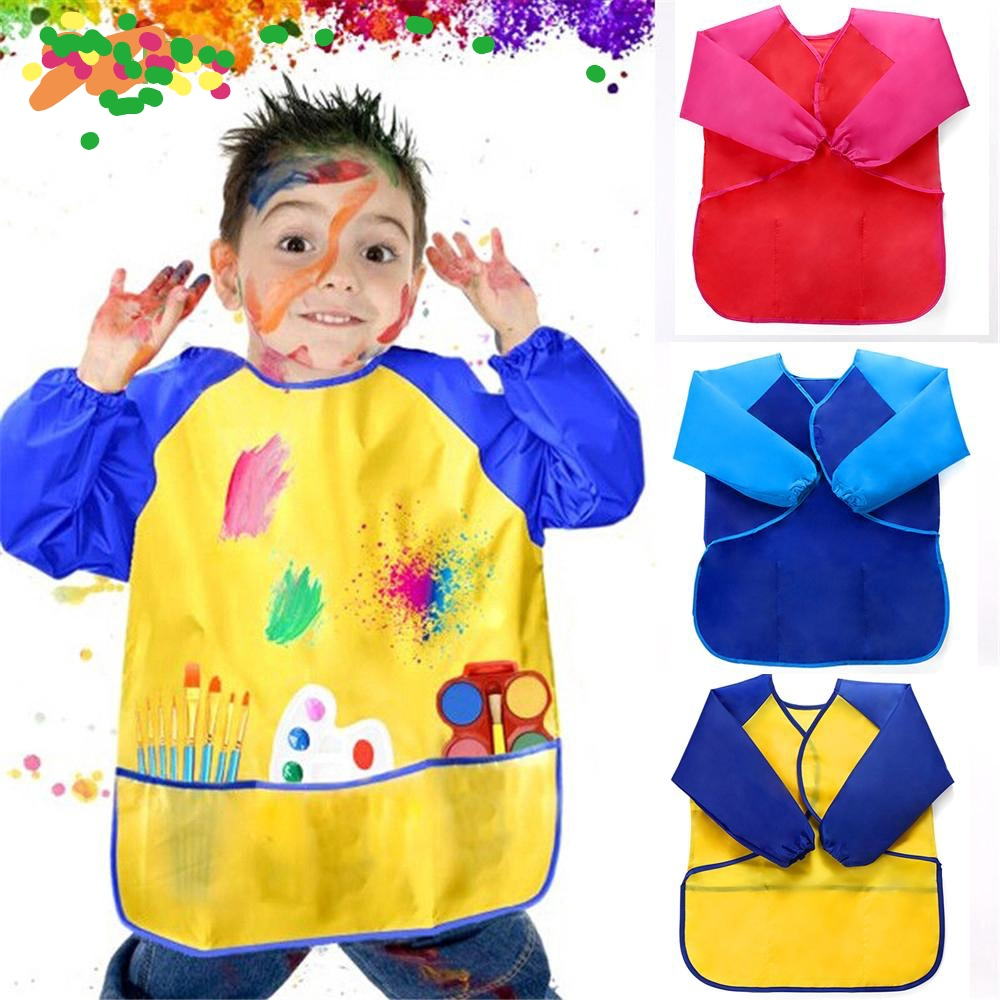 Kids Painting Apron Kids Art Apron Waterproof Artist Painting Long ...