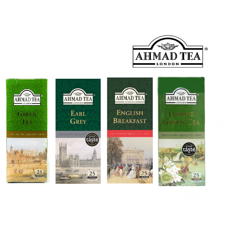 Ahmad Tea 25's Tea Bag (Jasmine Green Tea/Earl Grey/English Breakfast