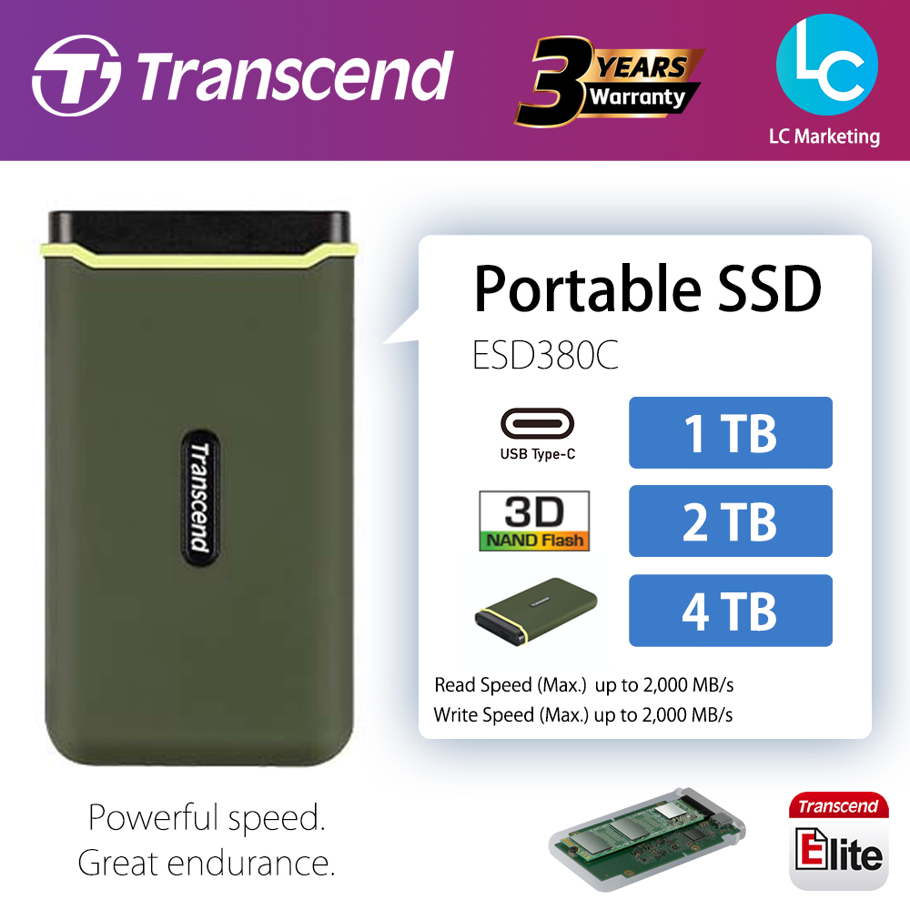 Transcend ESD380C USB-C 1 To - Disque SSD externe portable - Disque dur  externe - Transcend